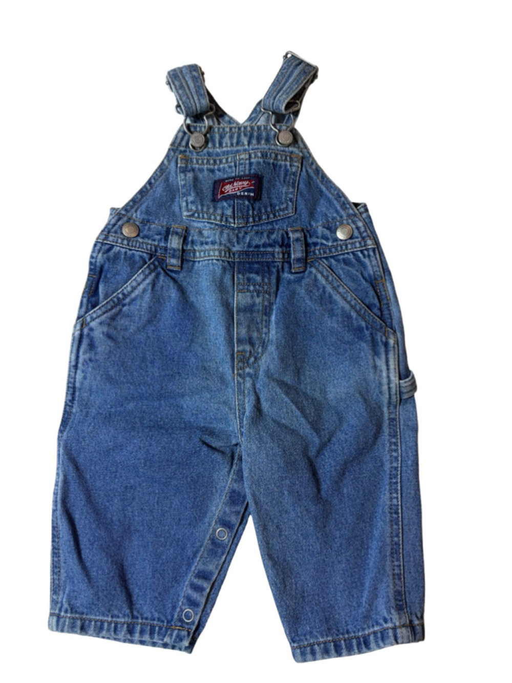 Old Navy Baby Blue Jean Denim Overalls 3–6 Months Unisex Carpenter Style